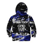 Personalized Canterbury-Bankstown Bulldogs Kid Hoodie Graffiti Grunge Abstract Urban Street Style Design
