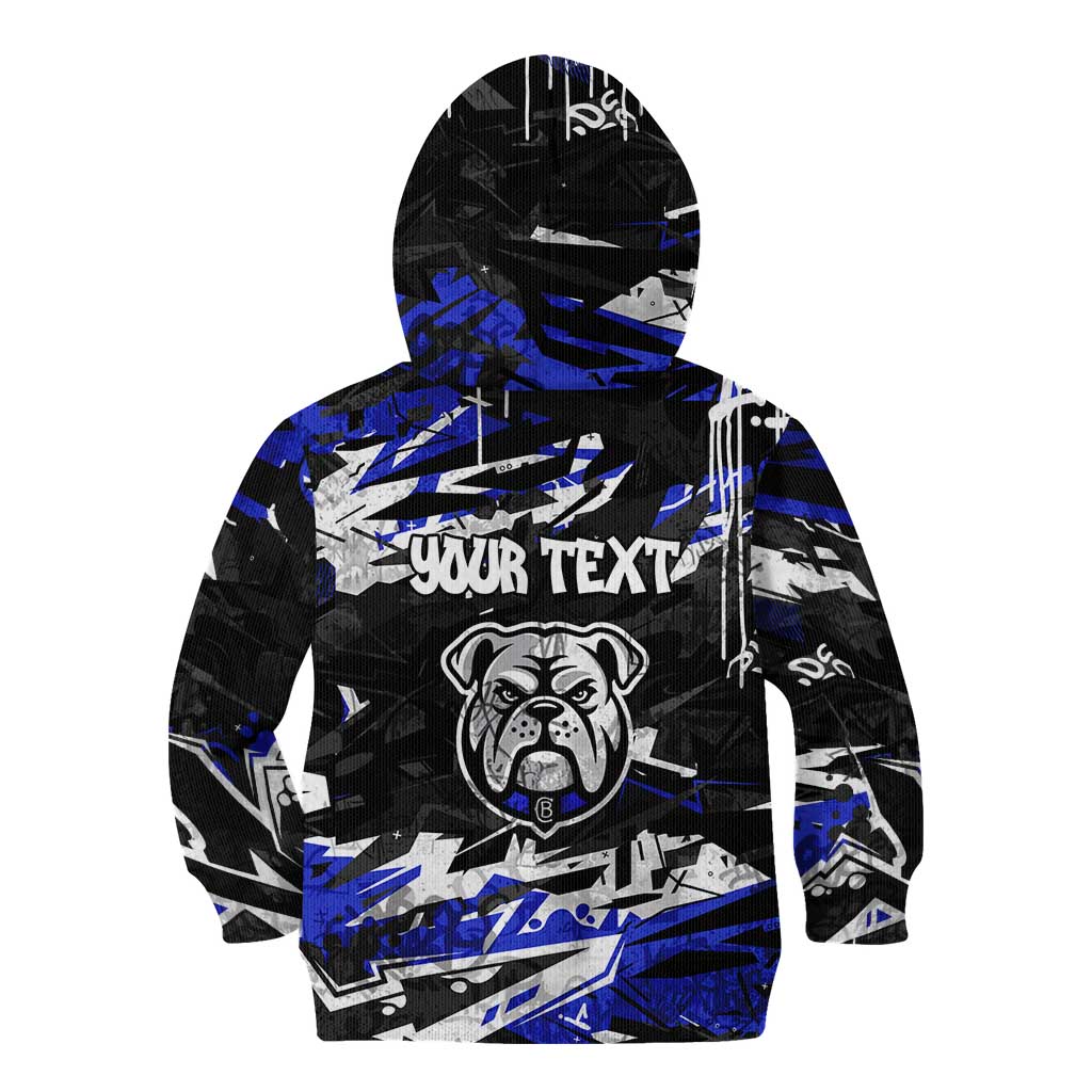 Personalized Canterbury-Bankstown Bulldogs Kid Hoodie Graffiti Grunge Abstract Urban Street Style Design