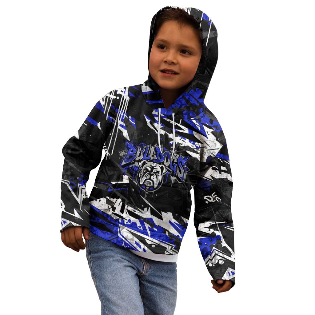 Personalized Canterbury-Bankstown Bulldogs Kid Hoodie Graffiti Grunge Abstract Urban Street Style Design