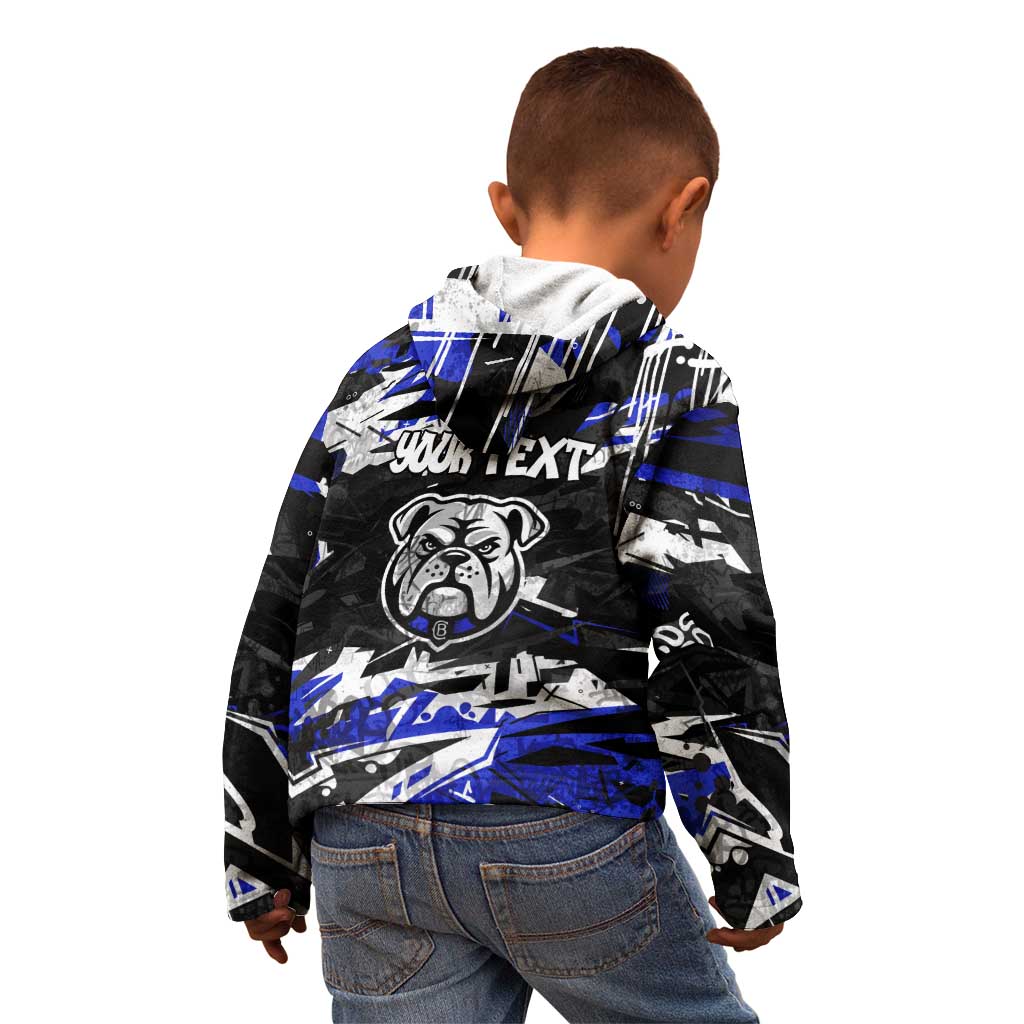 Personalized Canterbury-Bankstown Bulldogs Kid Hoodie Graffiti Grunge Abstract Urban Street Style Design