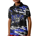 Personalized Canterbury-Bankstown Bulldogs Kid Polo Shirt Graffiti Grunge Abstract Urban Street Style Design