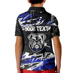 Personalized Canterbury-Bankstown Bulldogs Kid Polo Shirt Graffiti Grunge Abstract Urban Street Style Design