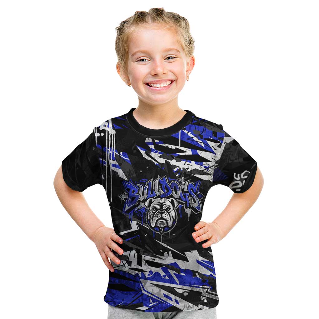 Personalized Canterbury-Bankstown Bulldogs Kid T Shirt Graffiti Grunge Abstract Urban Street Style Design
