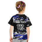 Personalized Canterbury-Bankstown Bulldogs Kid T Shirt Graffiti Grunge Abstract Urban Street Style Design