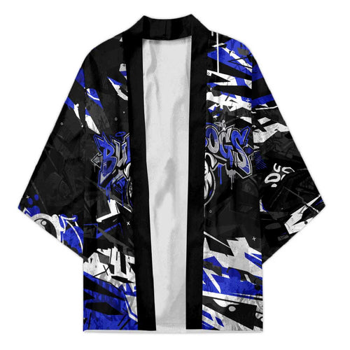 Personalized Canterbury-Bankstown Bulldogs Kimono Graffiti Grunge Abstract Urban Street Style Design