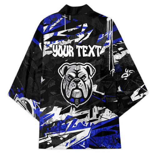 Personalized Canterbury-Bankstown Bulldogs Kimono Graffiti Grunge Abstract Urban Street Style Design
