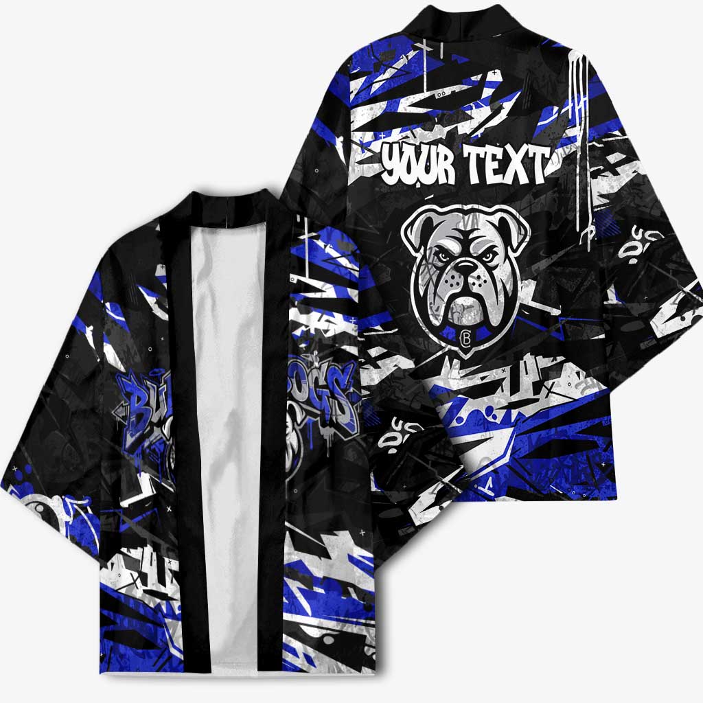 Personalized Canterbury-Bankstown Bulldogs Kimono Graffiti Grunge Abstract Urban Street Style Design