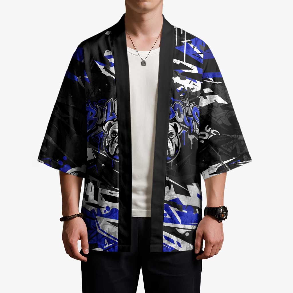 Personalized Canterbury-Bankstown Bulldogs Kimono Graffiti Grunge Abstract Urban Street Style Design