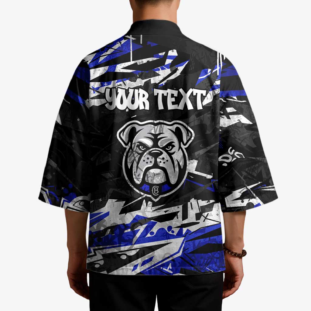 Personalized Canterbury-Bankstown Bulldogs Kimono Graffiti Grunge Abstract Urban Street Style Design