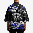 Personalized Canterbury-Bankstown Bulldogs Kimono Graffiti Grunge Abstract Urban Street Style Design