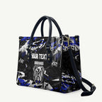 Personalized Canterbury-Bankstown Bulldogs Leather Bag Graffiti Grunge Abstract Urban Street Style Design