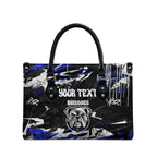 Personalized Canterbury-Bankstown Bulldogs Leather Bag Graffiti Grunge Abstract Urban Street Style Design