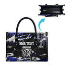 Personalized Canterbury-Bankstown Bulldogs Leather Bag Graffiti Grunge Abstract Urban Street Style Design