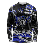 Personalized Canterbury-Bankstown Bulldogs Long Sleeve Shirt Graffiti Grunge Abstract Urban Street Style Design