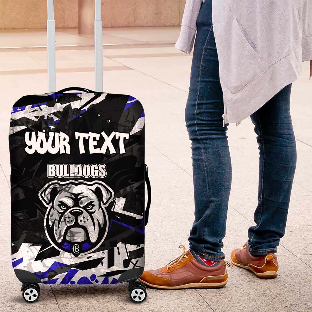 Personalized Canterbury-Bankstown Bulldogs Luggage Cover Graffiti Grunge Abstract Urban Street Style Design