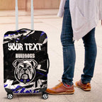 Personalized Canterbury-Bankstown Bulldogs Luggage Cover Graffiti Grunge Abstract Urban Street Style Design