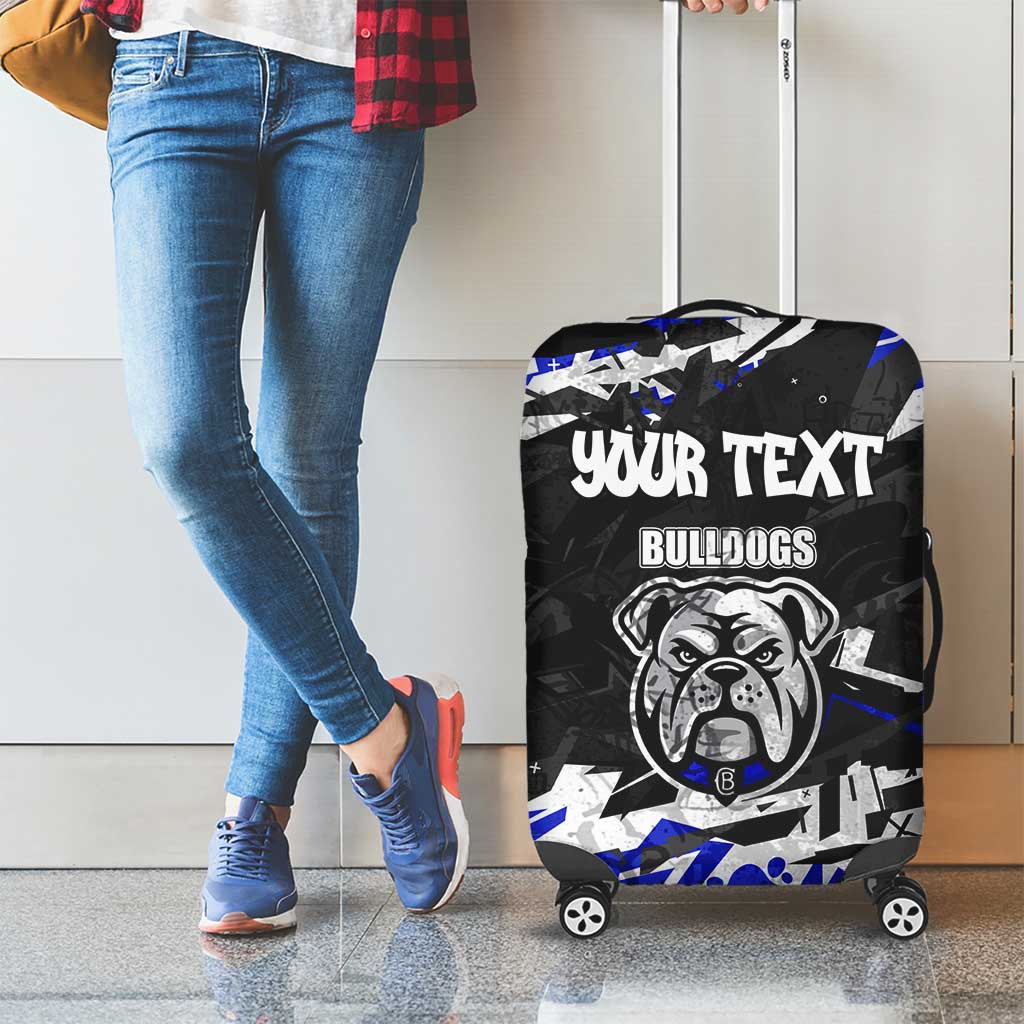 Personalized Canterbury-Bankstown Bulldogs Luggage Cover Graffiti Grunge Abstract Urban Street Style Design