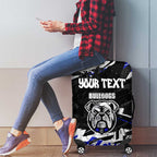 Personalized Canterbury-Bankstown Bulldogs Luggage Cover Graffiti Grunge Abstract Urban Street Style Design