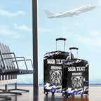 Personalized Canterbury-Bankstown Bulldogs Luggage Cover Graffiti Grunge Abstract Urban Street Style Design