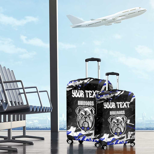 Personalized Canterbury-Bankstown Bulldogs Luggage Cover Graffiti Grunge Abstract Urban Street Style Design