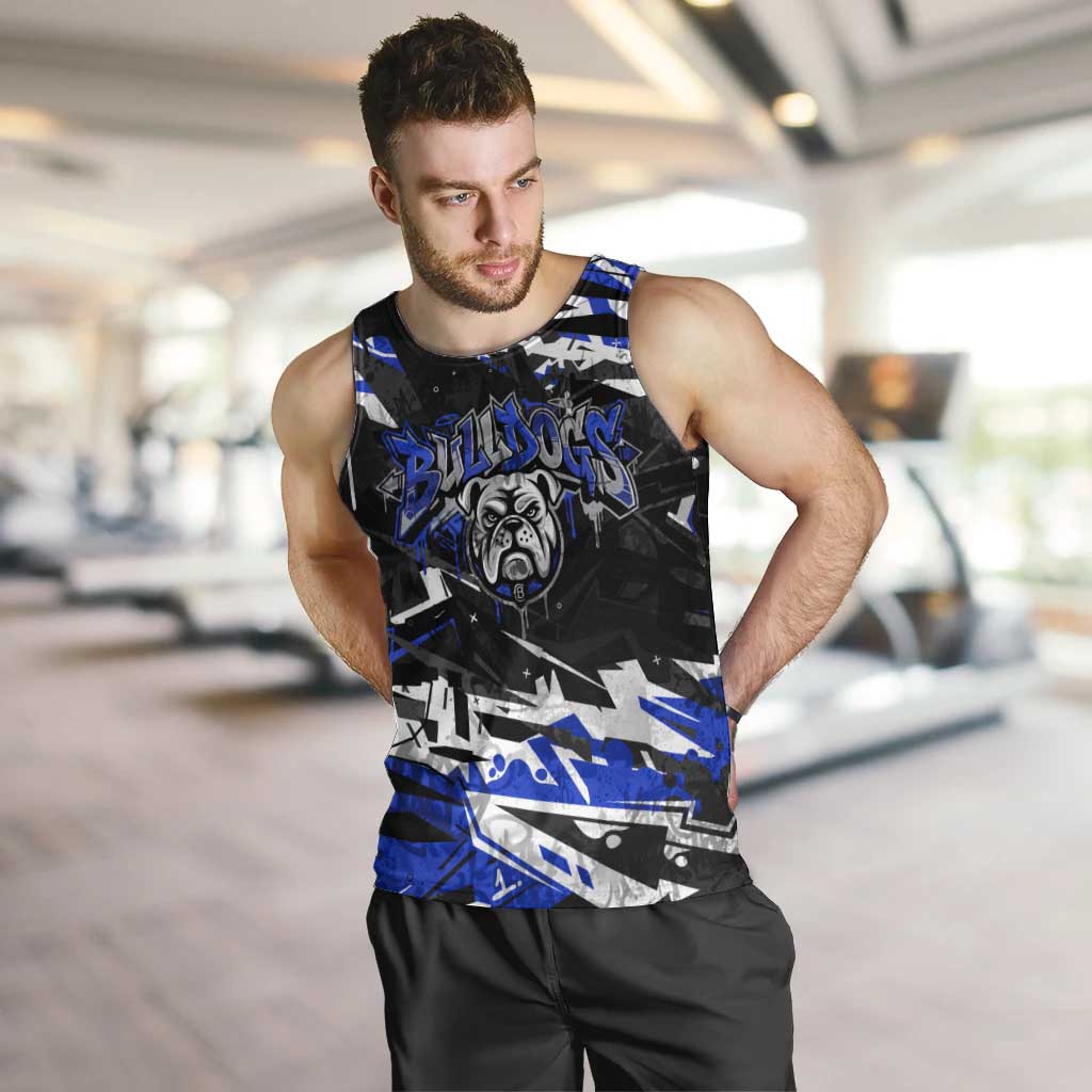 Personalized Canterbury-Bankstown Bulldogs Men Tank Top Graffiti Grunge Abstract Urban Street Style Design