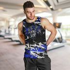 Personalized Canterbury-Bankstown Bulldogs Men Tank Top Graffiti Grunge Abstract Urban Street Style Design
