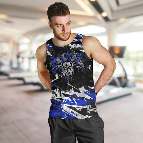 Personalized Canterbury-Bankstown Bulldogs Men Tank Top Graffiti Grunge Abstract Urban Street Style Design