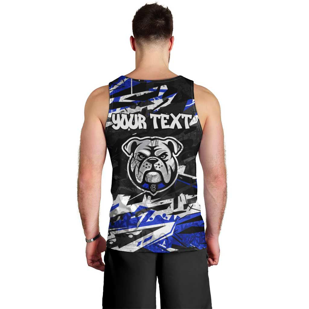 Personalized Canterbury-Bankstown Bulldogs Men Tank Top Graffiti Grunge Abstract Urban Street Style Design