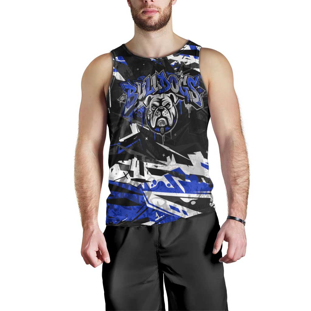 Personalized Canterbury-Bankstown Bulldogs Men Tank Top Graffiti Grunge Abstract Urban Street Style Design