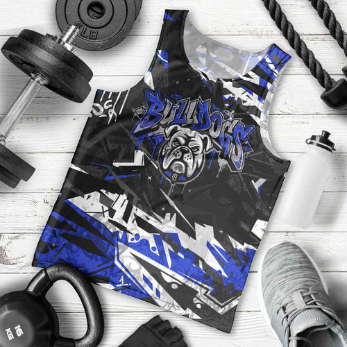 Personalized Canterbury-Bankstown Bulldogs Men Tank Top Graffiti Grunge Abstract Urban Street Style Design