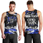 Personalized Canterbury-Bankstown Bulldogs Men Tank Top Graffiti Grunge Abstract Urban Street Style Design