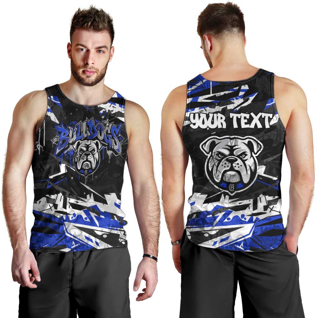 Personalized Canterbury-Bankstown Bulldogs Men Tank Top Graffiti Grunge Abstract Urban Street Style Design
