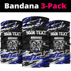 Personalized Canterbury-Bankstown Bulldogs Neck Gaiter Graffiti Grunge Abstract Urban Street Style Design