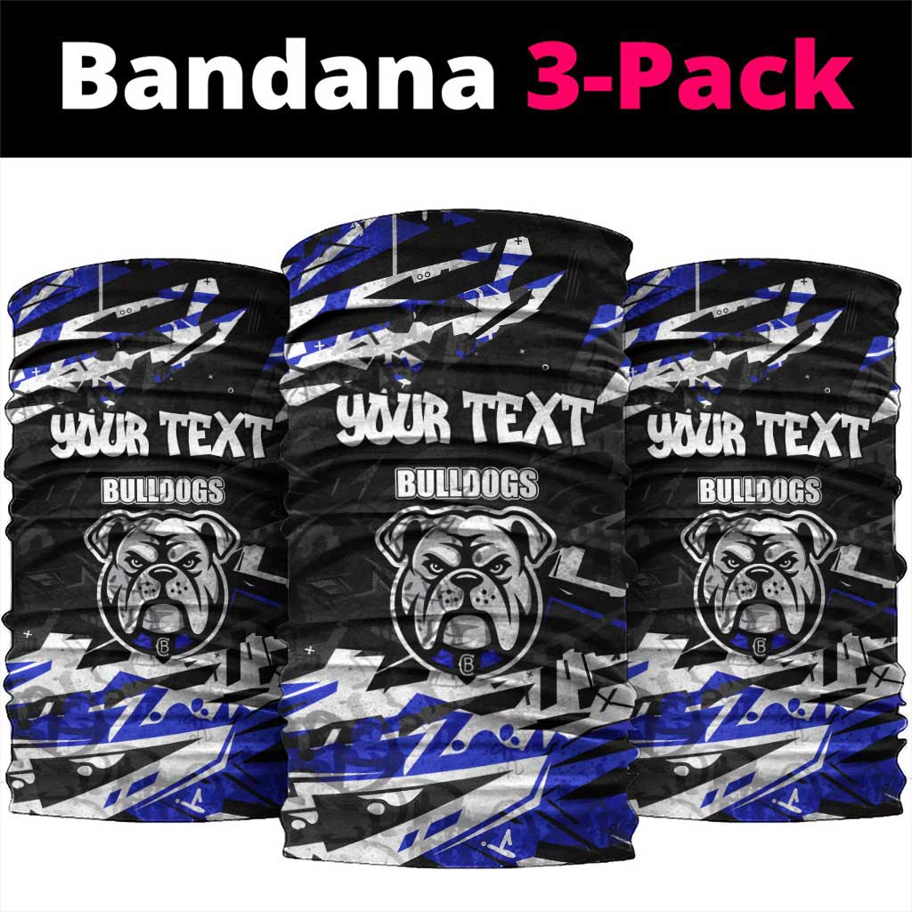 Personalized Canterbury-Bankstown Bulldogs Neck Gaiter Graffiti Grunge Abstract Urban Street Style Design
