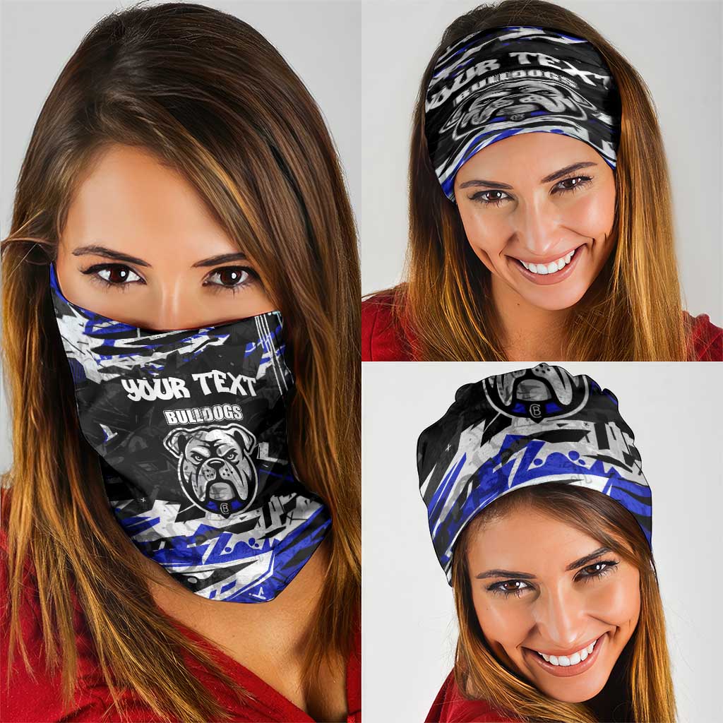 Personalized Canterbury-Bankstown Bulldogs Neck Gaiter Graffiti Grunge Abstract Urban Street Style Design