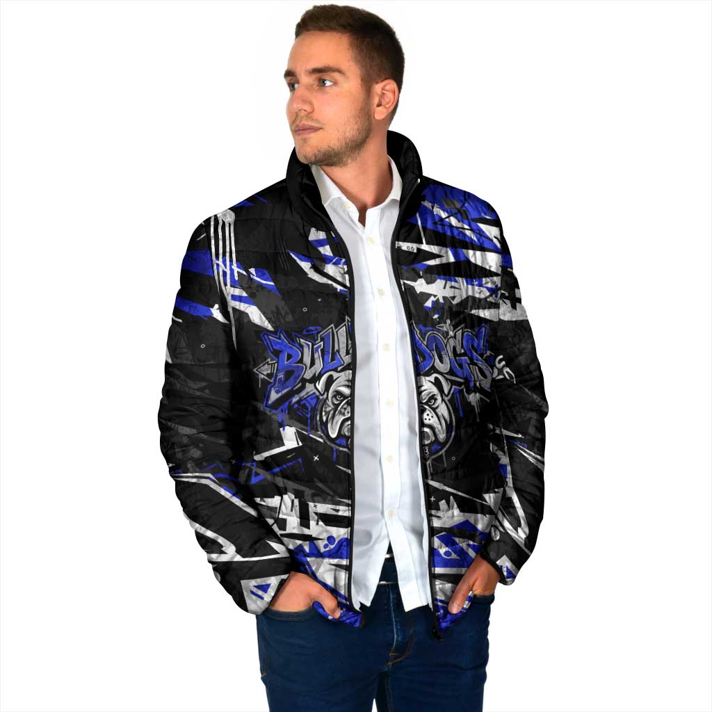 Personalized Canterbury-Bankstown Bulldogs Padded Jacket Graffiti Grunge Abstract Urban Street Style Design