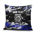 Personalized Canterbury-Bankstown Bulldogs Pillow Cover Graffiti Grunge Abstract Urban Street Style Design