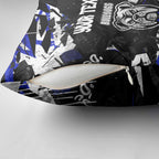 Personalized Canterbury-Bankstown Bulldogs Pillow Cover Graffiti Grunge Abstract Urban Street Style Design