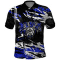 Personalized Canterbury-Bankstown Bulldogs Polo Shirt Graffiti Grunge Abstract Urban Street Style Design
