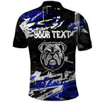 Personalized Canterbury-Bankstown Bulldogs Polo Shirt Graffiti Grunge Abstract Urban Street Style Design