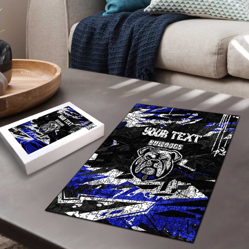 Personalized Canterbury-Bankstown Bulldogs Puzzle Graffiti Grunge Abstract Urban Street Style Design