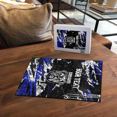 Personalized Canterbury-Bankstown Bulldogs Puzzle Graffiti Grunge Abstract Urban Street Style Design