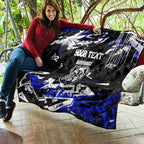 Personalized Canterbury-Bankstown Bulldogs Quilt Graffiti Grunge Abstract Urban Street Style Design