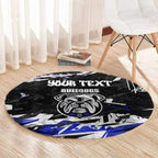 Personalized Canterbury-Bankstown Bulldogs Round Carpet Graffiti Grunge Abstract Urban Street Style Design