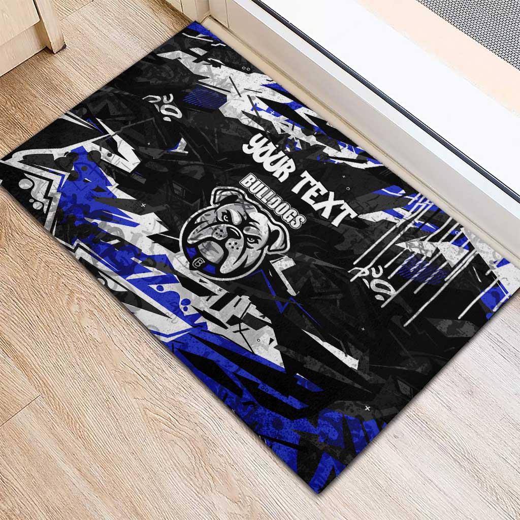 Personalized Canterbury-Bankstown Bulldogs Rubber Doormat Graffiti Grunge Abstract Urban Street Style Design