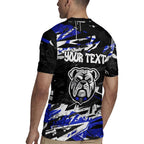 Personalized Canterbury-Bankstown Bulldogs Rugby Jersey Graffiti Grunge Abstract Urban Street Style Design