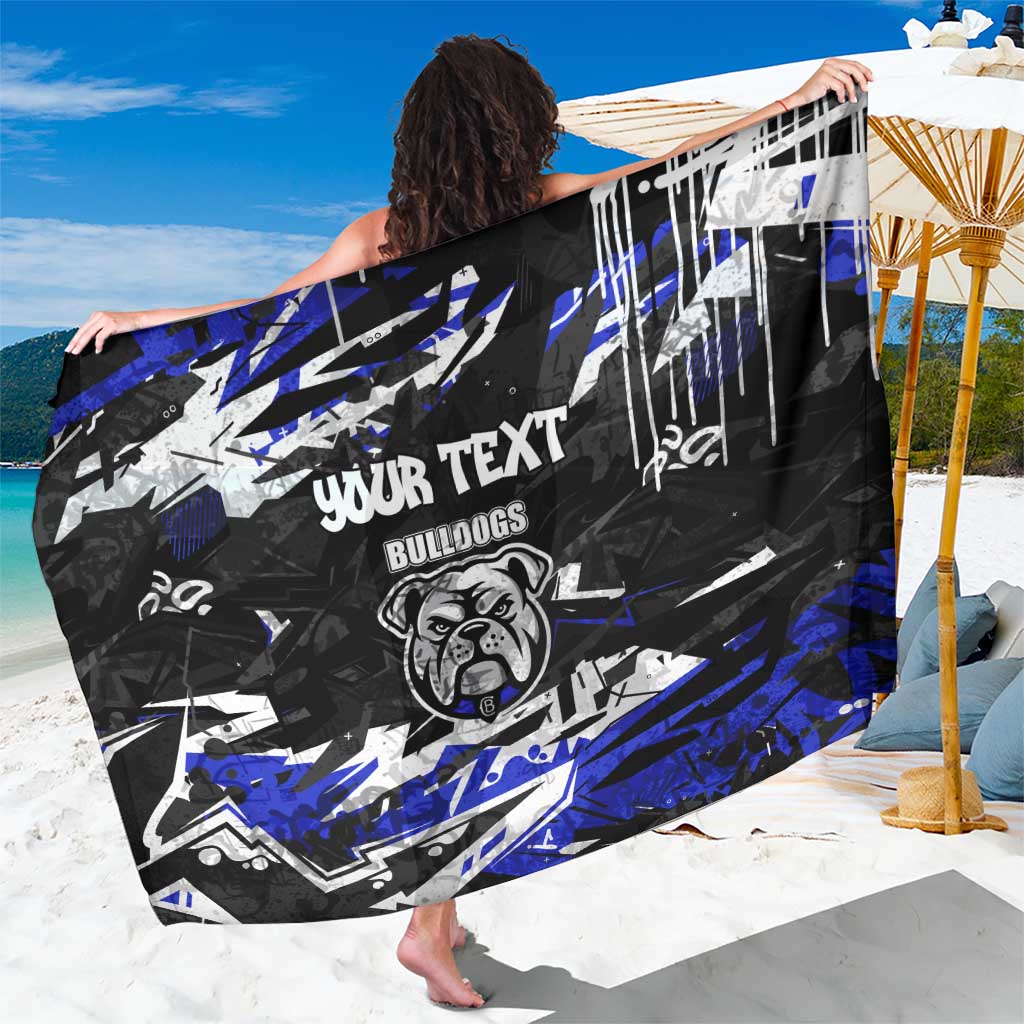Personalized Canterbury-Bankstown Bulldogs Sarong Graffiti Grunge Abstract Urban Street Style Design