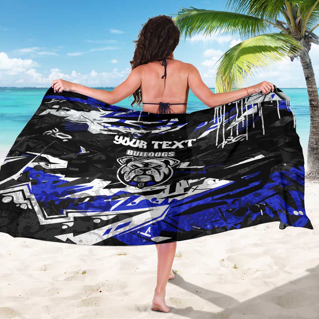 Personalized Canterbury-Bankstown Bulldogs Sarong Graffiti Grunge Abstract Urban Street Style Design