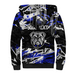 Personalized Canterbury-Bankstown Bulldogs Sherpa Hoodie Graffiti Grunge Abstract Urban Street Style Design