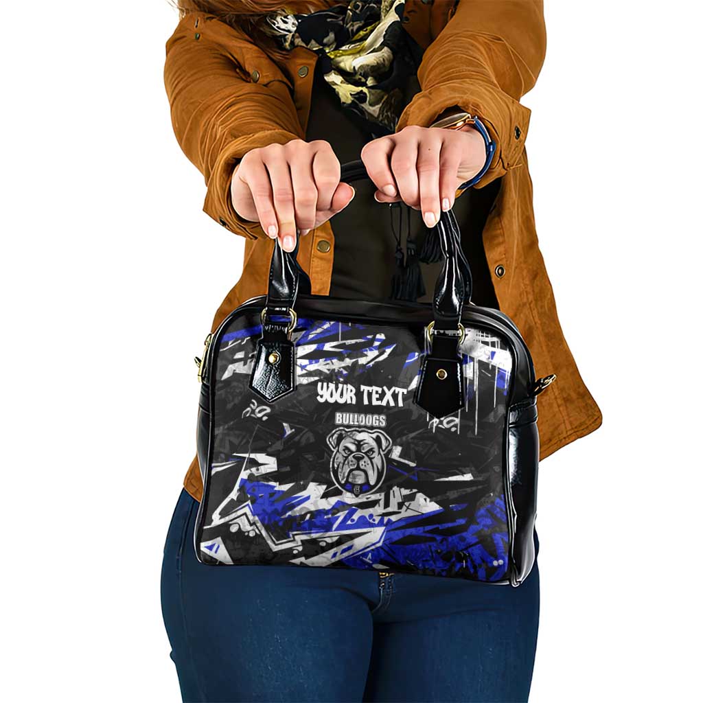 Personalized Canterbury-Bankstown Bulldogs Shoulder Handbag Graffiti Grunge Abstract Urban Street Style Design